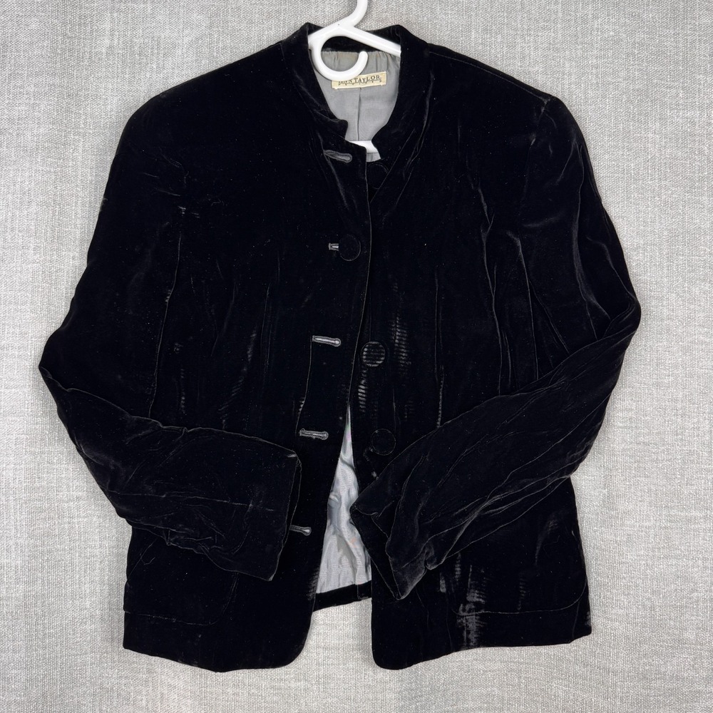 Anne Taylor Petite – Size 4P Rayon/Silk Black Coat